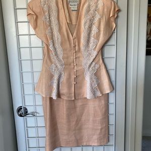 Jessica McClintock skirt suit, Like new!